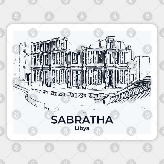 Sabratha - Libya Magnet by Lakeric